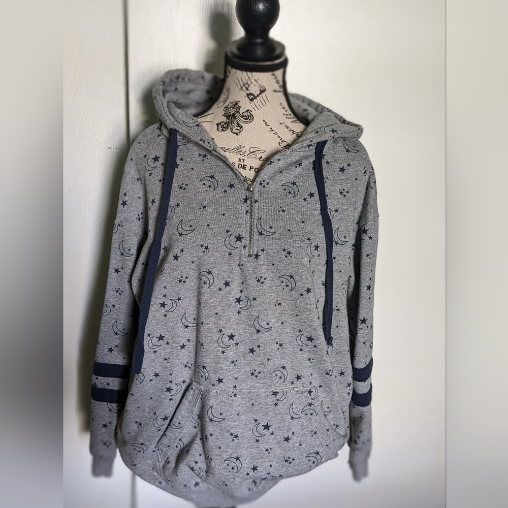 Star & Moon half zip hoodie